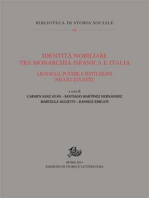cover image of Identità nobiliare tra monarchia ispanica e Italia